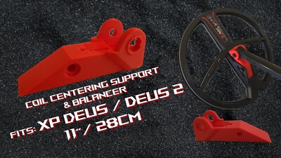 XP DEUS / DEUS 2 compatible coil support balancer- 11'' / 28cm BALANCE! -RED