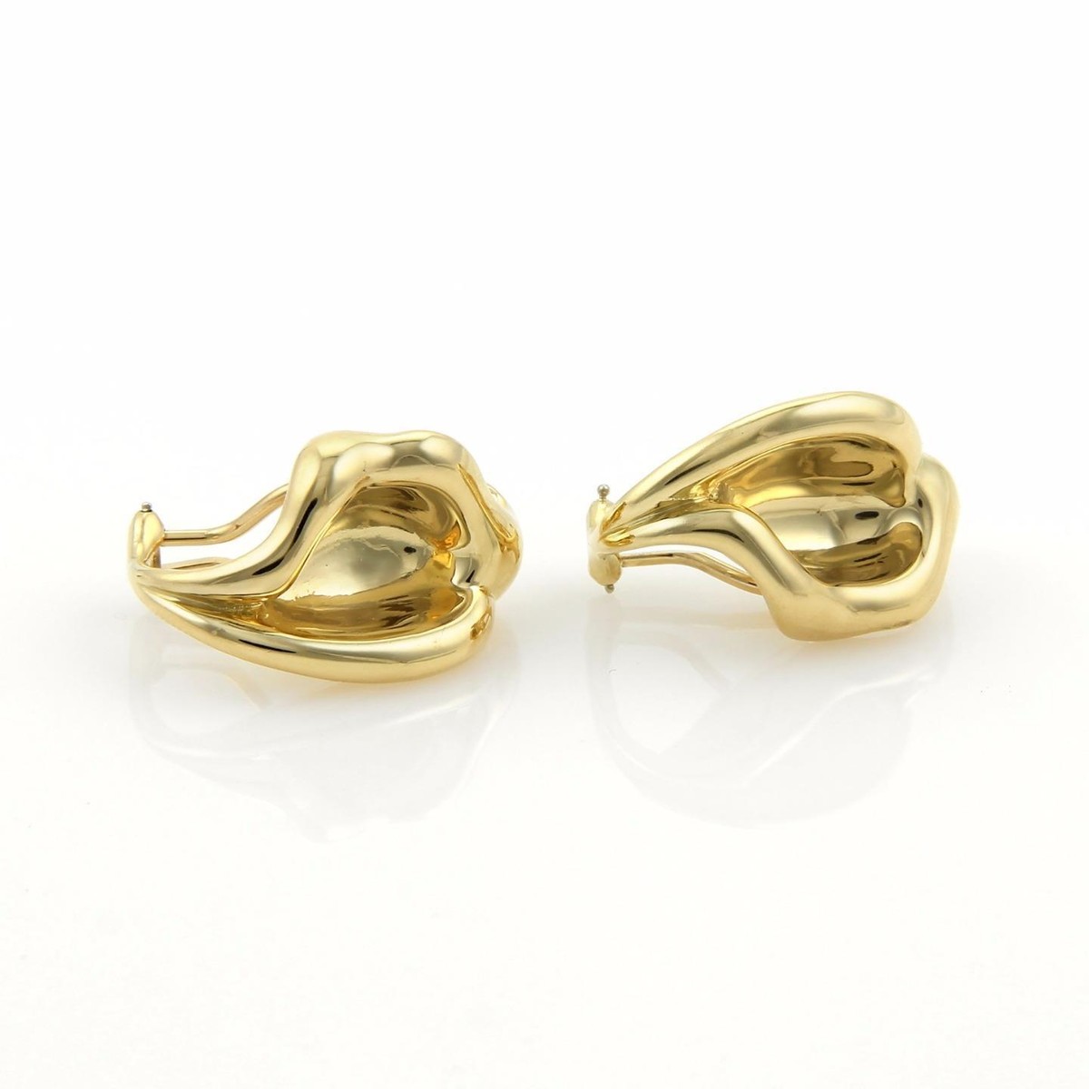 Tiffany & Co. Elsa Peretti 18k Yellow Gold Curved Leaf Clip