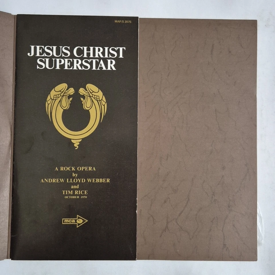 JESUS CHRIST SUPERSTAR - 'A Rock Opera' 12" G/Fold Double Vinyl LP Record W/BOOK - Image 3 of 4