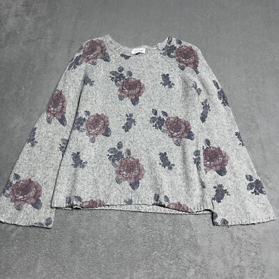 Floral Sweater Pink Rose Brand Sweater Cricket Lane Vintage Pink