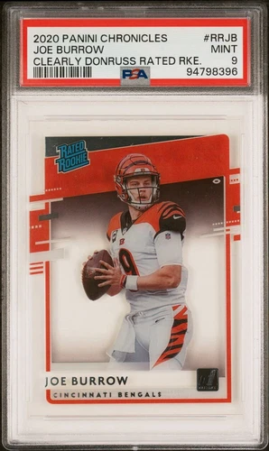 2020 Panini Chronicles - Clearly Donruss Rated Rookie #RR-JB Joe Burrow (RC)