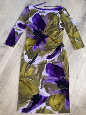 Eliza J New York Colorful Lined Dress, Wrinkle Free, Size 8, Machine Wash