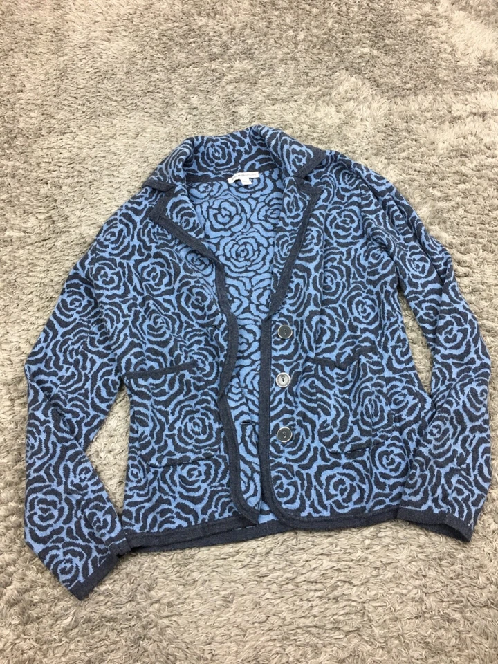 Isaac Mizrahi ¡EN VIVO! Suéter con botones para mujer talla pequeña chaqueta cárdigan algodón Foto 3 de 4