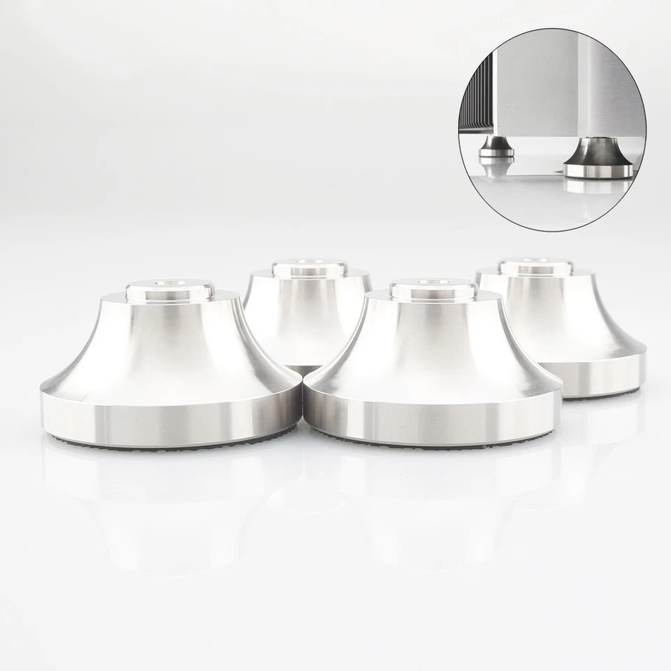 4PCS Edelstahl Isolation Stand Füße Pad Protector fürLautsprecher Plattenspieler - Bild 2 von 4