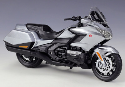 Welly 1:12 2020 Honda Gold Wing Silber Motorrad Modell OVP