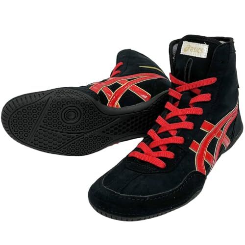 ASICS Boxing/Wrestling Shoes PRIME ATTACK A519 Black x Red x Gold