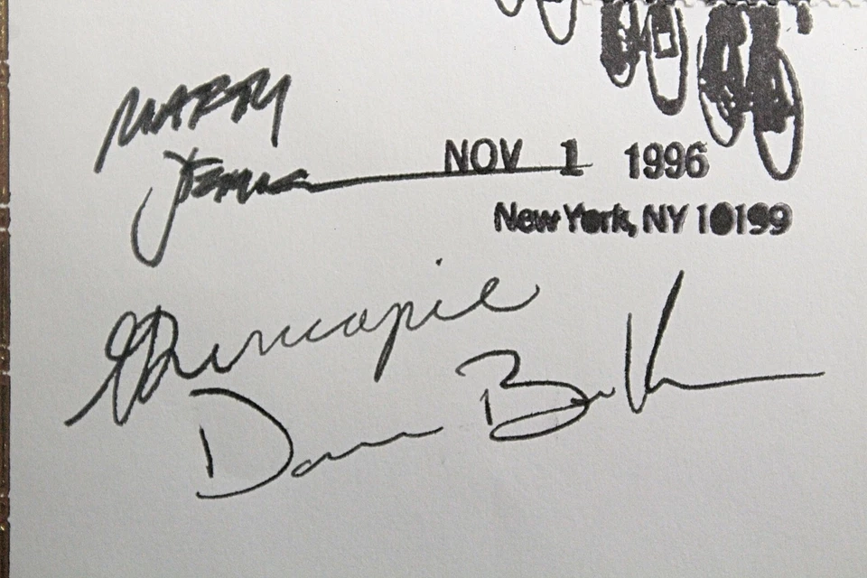 USPS FDC Signed by 3 Olympic Team Members US #3119b 1996 50c Cycling ST1274 - Image 3 of 4