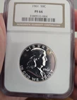 1961 Franklin Half Dollar 50C NGC PF66 Proof #2