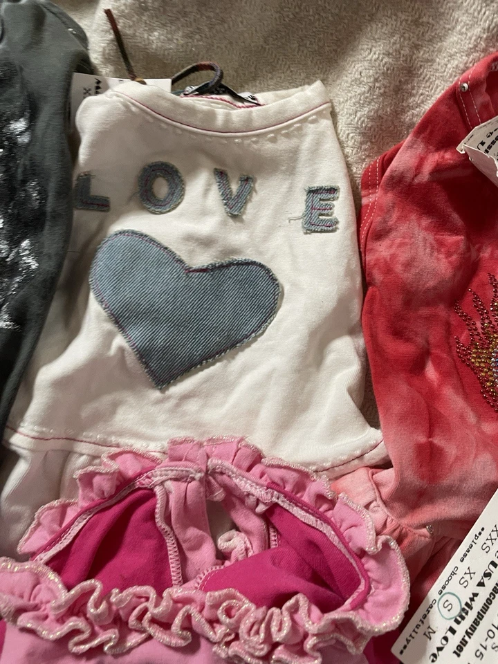 Lote De 13 Vestidos Ropa Perro Niña Bonito Cachorro PEQUEÑO Y EXTRA PEQUEÑO Foto 4 de 4