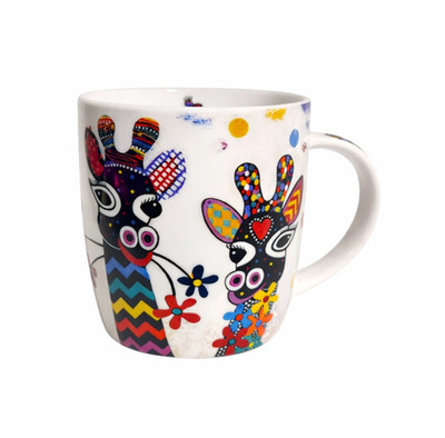 Maxwell & Williams Smile Style Donna Sharam Zafara Giraffe Porcelain Coffee Mug