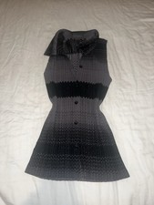 Issey Miyake Pleats Please Top Black Gray