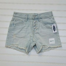 NWT Old Navy Girls High Rise Denim Shorts Size 8