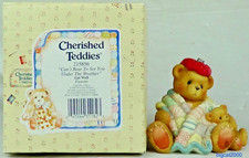 Cherished Teddies Get Well Bear 215856 1997 Under The Weather Figur Cert Box