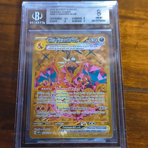 Charizard ex graded BGS 8 for sale on eBay