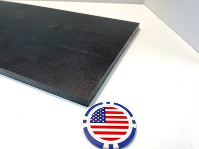 Ultem 1000 Black 3/8'' thick x 6'' wide x 6'' long
