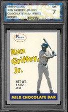 1989 Pacific Chocolate Ken Griffey, Jr. RC (White) Graded FCGS 7 NM