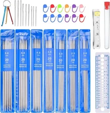 Knitting Needle Set 35 Pack Double Pointed 20 cm
