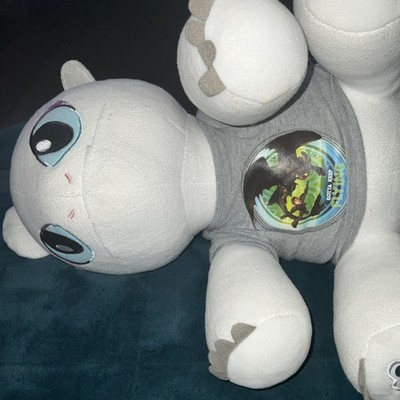 Build a Bear How to Train Your Dragon White Light Fury Plush Doll Toy LightFury 