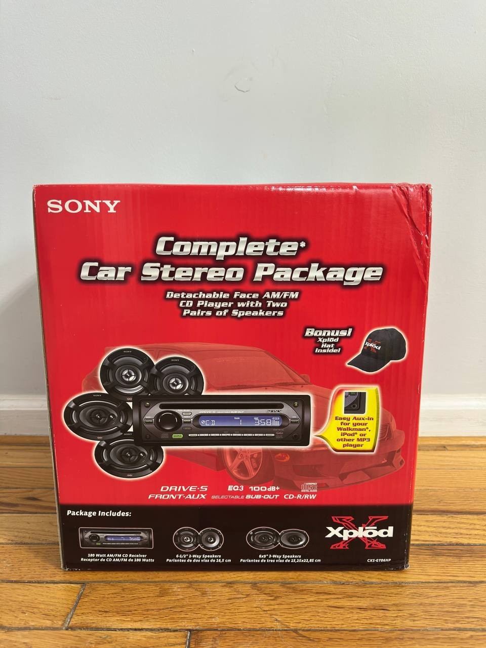 Package Detachable Face Am/fm Cd Player New