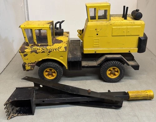 Tonka Mighty Tonka Shovel Pressed Steel Yellow Black Construction Vehicle