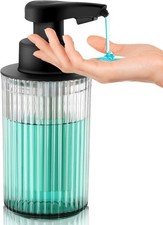 Automatic liquid soap dispenser touchless 9oz black acrylic