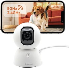 2.5K Indoor Pan-Tilt Security Camera, 360 Dual-Band 2.4/5GB Wi-Fi Camera for Ho