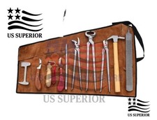 Heavy Duty Professional Horse Care Farrier Tool Kit Hoof Clincher Nipper RASP
