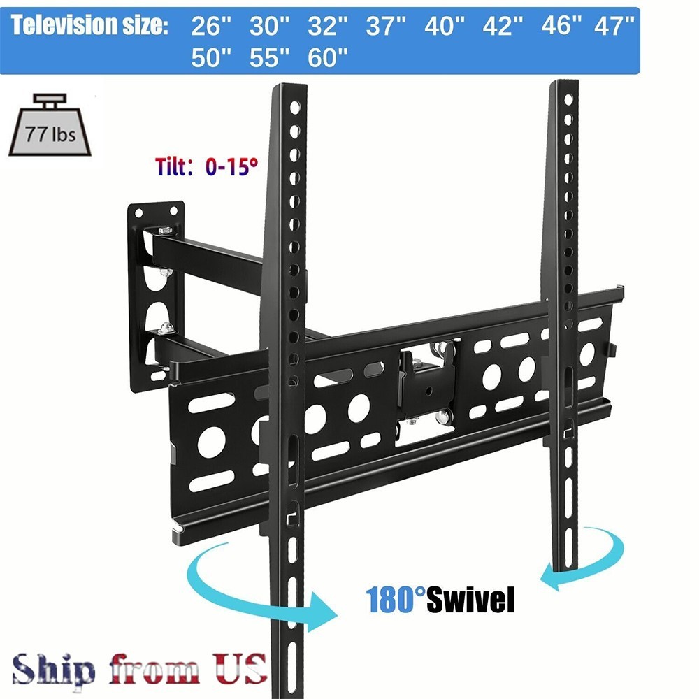 TV Wall Mount Wall-mounted To Stretch Rotating Corner TV Mount Fits 26-55in
