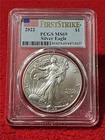 2022 American Silver Eagle ASE DOLLAR  PCGS MS 69 FIRST STRIKE            #T2391