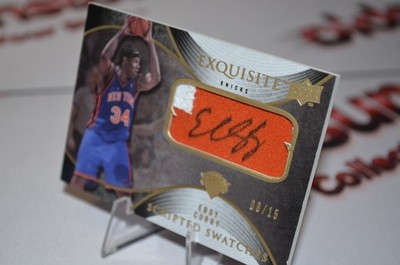 Eddy Curry / Upper Deck 2008 Exquisite Relic-Auto /15 New York Knicks / Top