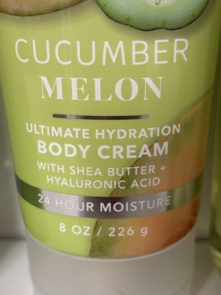 BATH & BODY WORKS 3 件 CUCUMBER MELON FRAGRANCE MIST 奶油沐浴露礼品套装 — 第 3/4 张图片