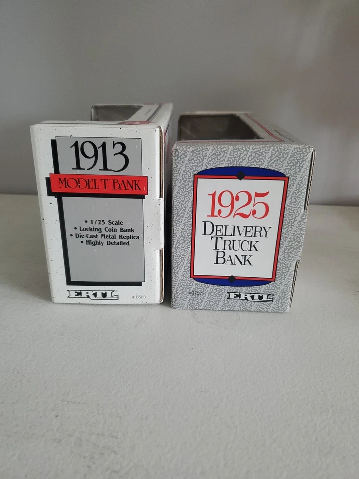 Ertl Lot of 2 Kroger 1925 Delivery Truck Bank & 1913 Model T Car Banks Diecast - Image 3 of 4