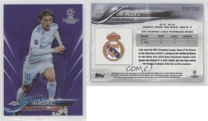 2017-18 Topps Chrome UCL Purple Refractor /250 Luka Modric #38