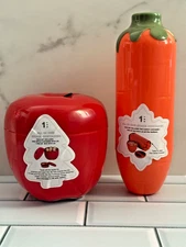 Target Bullseye Apple & Carrot Dip To-Go Lunch Snack Storage Container Set of 2