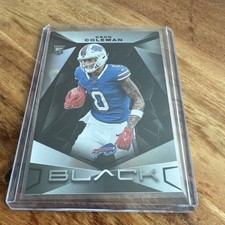 2024 PANINI BLACK - #162 KEON COLEMAN ROOKIE CARD (BASE)