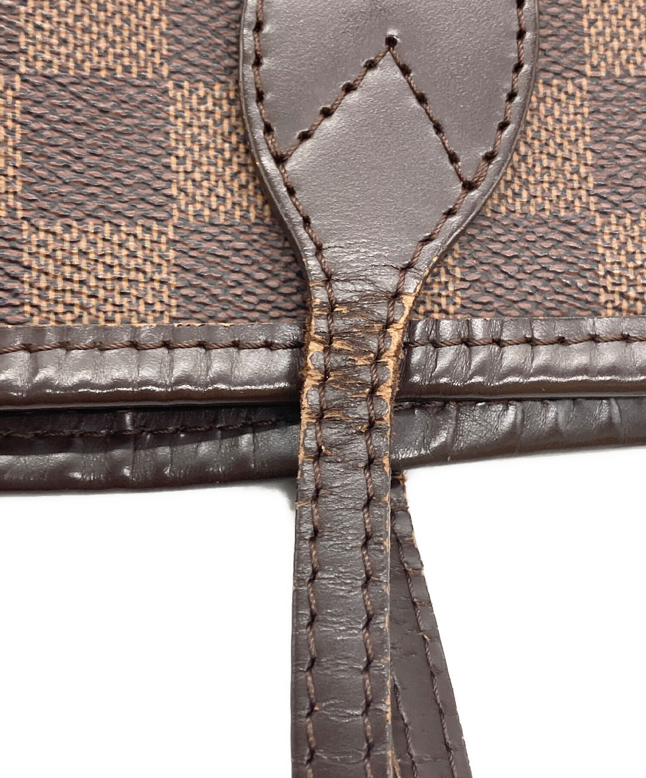 Authentic LOUIS VUITTON Brown N51105 Tote Bag Coated Canvas SK0892 thumbnail 17