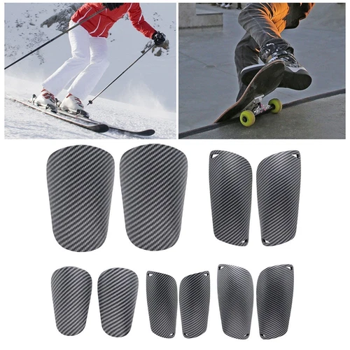 Reliable Protection Imitation Carbon Fiber Shin Guards for Football Players - Picture 1 of 17