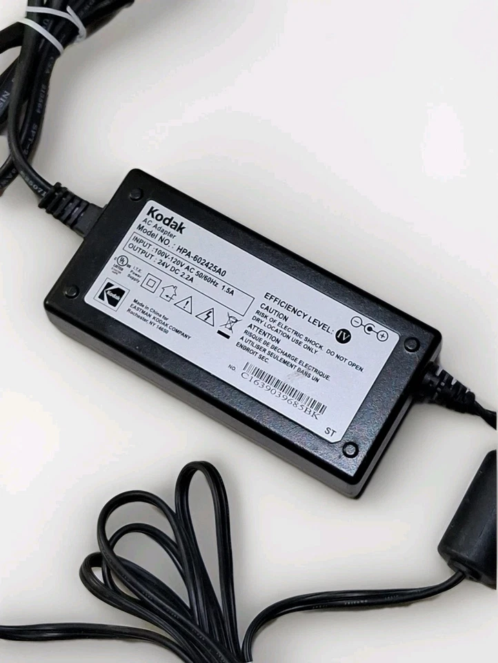 Fuente de alimentación adaptador de CA para impresora Kodak OEM EasyShare HPA-602425A0 en muy buena condición envío y devolución gratuitos Foto 2 de 3