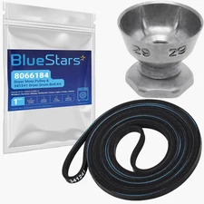 8066184 Dryer Motor Pulley 341241 Dryer Drum Belt - Compatible with Whirlpool Ma