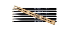 Vic Firth American Classic 5B Drum Stick Black 3pk FREE Pair of 5B Terra