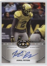 2015 Leaf US Army All-American Bowl Silver 44/50 Jamal Peters #BA-JP1 Auto 0f8