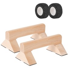 Push Up Bar, Wooden Push Up Handles for Home Strength Training, 2 PCS Wood Pu...