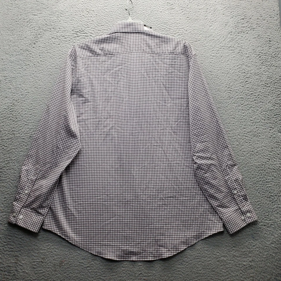 Camisa de Vestir Van Heusen Para Hombres 2XL Multi Gingham Rendimiento Elastizada Ajustada Abotonada Foto 2 de 4