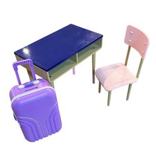 Our Generation Brilliant Bureau School Home Desk Chair Set 18" Doll Suitcase