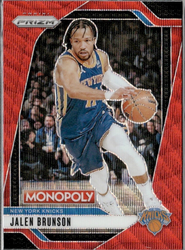 2024-25 Panini Prizm Monopoly Jalen Brunson #40 Red Prizm Knicks