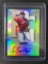 2020 Leaf Perfect Game Luke Leto Black Metal Autograph #10/15!!!