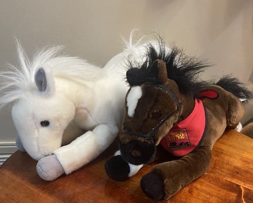 Lot Wells Fargo Legendary Pony Horse Plushes LOT OF 2 Snowflake
