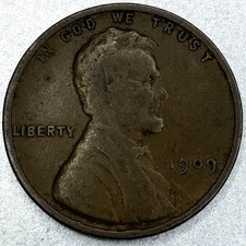 1909 P LINCOLN WHEAT CENT VF VERY FINE CONDITION FREE SHIPPING - ST681