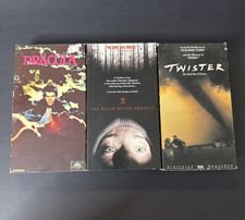 Horror VHS Movie Lot - Blair Witch Project, Dracula 1979,  Twister - All Tested