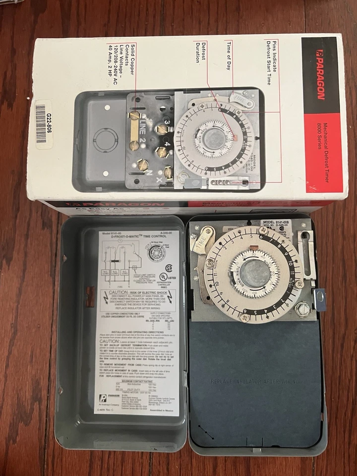 Контроллер размораживания Paragon 8141-00 120 В для автоматического размораживания - Изображение 3 из 4